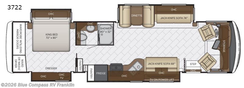2019 Newmar Canyon Star 3722 - Used Class A For Sale by Blue Compass RV Franklin in Franklin, Kentucky features Slideout