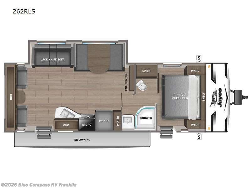 2024 Jayco Jay Flight 262RLS - Used Travel Trailer For Sale by Blue Compass RV Franklin in Franklin, Kentucky features Slideout