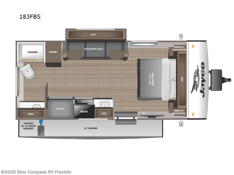 2025 Jayco Jay Feather Micro 183FBS - New Travel Trailer For Sale by Blue Compass RV Franklin in Franklin, Kentucky