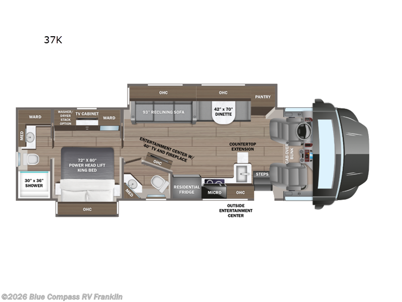 2026 Jayco Seneca 37K - New Super C For Sale by Blue Compass RV Franklin in Franklin, Kentucky features Slideout