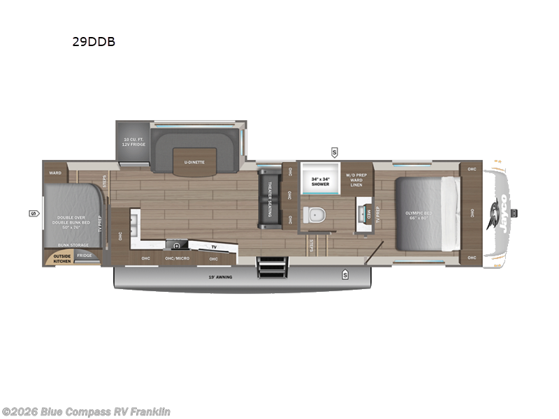 2027 Jayco Eagle 29DDB - New Fifth Wheel For Sale by Blue Compass RV Franklin in Franklin, Kentucky features Slideout