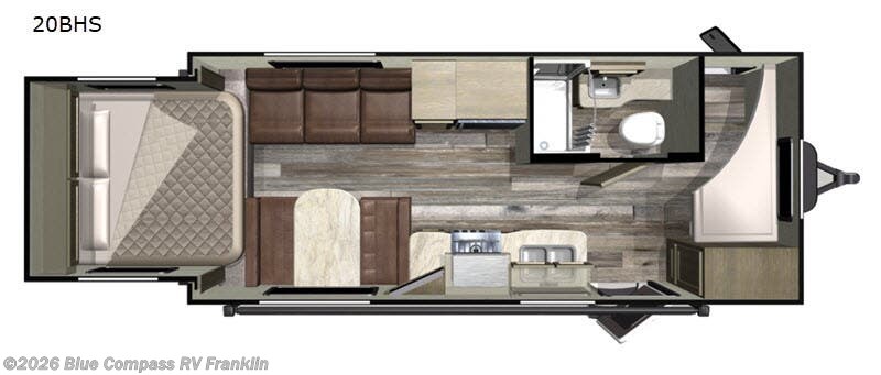 2019 Starcraft Mossy Oak 20BHS - Used Travel Trailer For Sale by Blue Compass RV Franklin in Franklin, Kentucky features Slideout