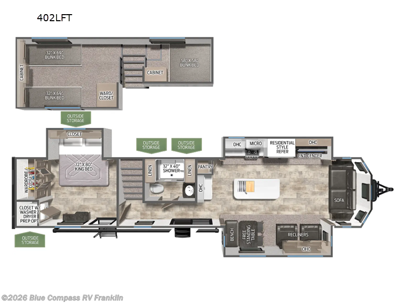 2026 Forest River Puma Vista 402LFT - New Destination Trailer For Sale by Blue Compass RV Franklin in Franklin, Kentucky features Slideout