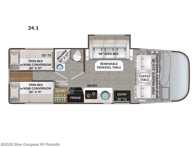 2024 Thor Motor Coach Axis 24.1 - Used Class A For Sale by Blue Compass RV Franklin in Franklin, Kentucky features Slideout