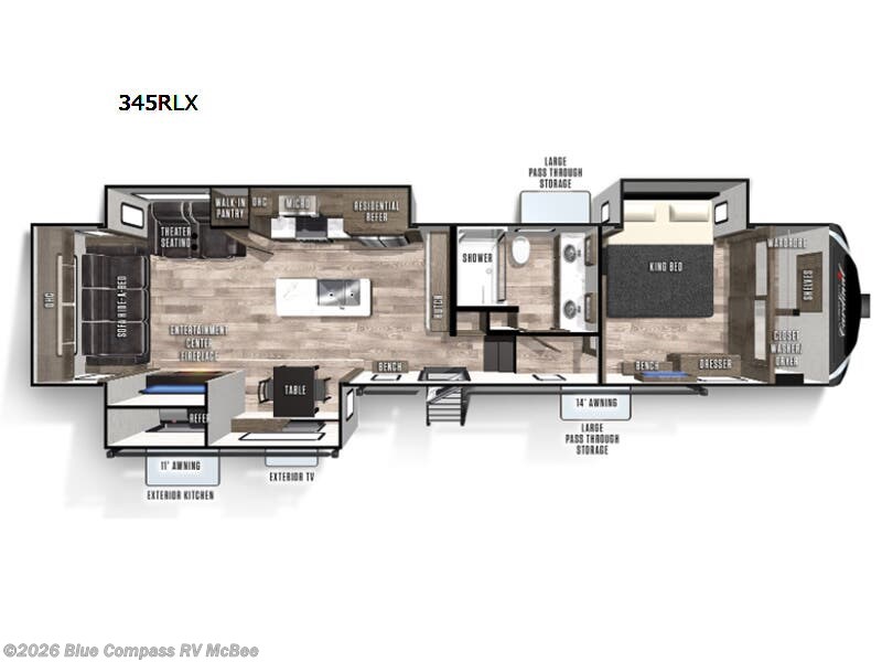 2021 Cardinal Luxury 345RLX by Forest River from Blue Compass RV McBee in McBee, South Carolina