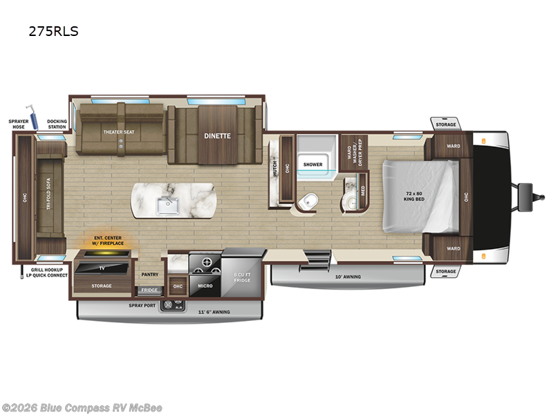 2023 Highland Ridge Open Range Light 275RLS - Used Travel Trailer For Sale by Blue Compass RV McBee in McBee, South Carolina features Slideout