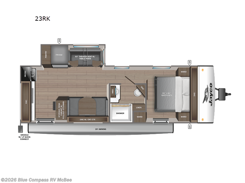 2024 Jayco Jay Feather 23RK - Used Travel Trailer For Sale by Blue Compass RV McBee in McBee, South Carolina features Slideout