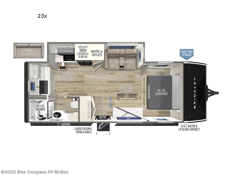 2026 Model Ix 23x by Brinkley RV from Blue Compass RV McBee in McBee, South Carolina