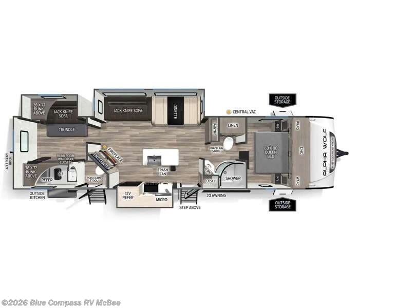 2026 Cherokee Alpha Wolf 33BH by Forest River from Blue Compass RV McBee in McBee, South Carolina