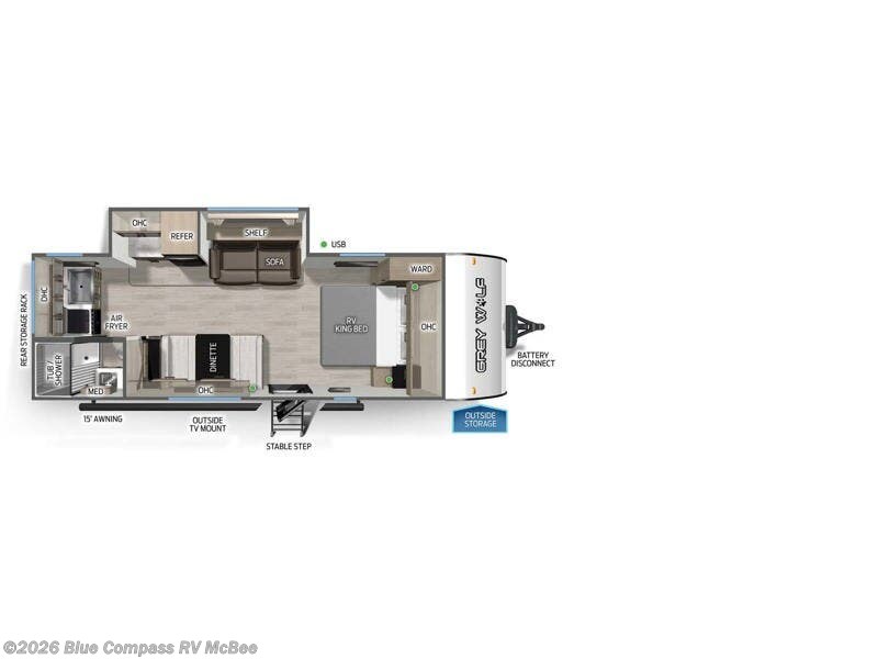 2026 Cherokee Grey Wolf 22CE by Forest River from Blue Compass RV McBee in McBee, South Carolina