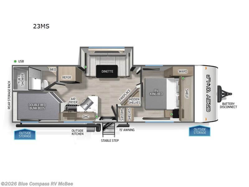 2026 Cherokee Grey Wolf 23MS by Forest River from Blue Compass RV McBee in McBee, South Carolina