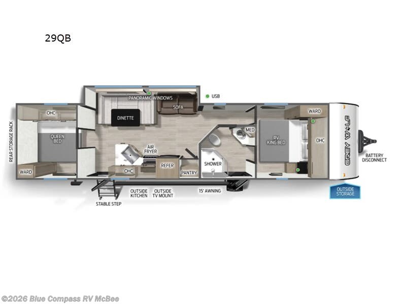 2026 Cherokee Grey Wolf 29QB by Forest River from Blue Compass RV McBee in McBee, South Carolina