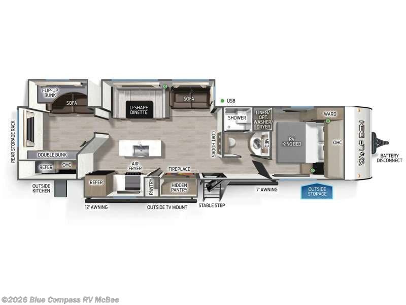 2026 Cherokee Wolf Den 304SR by Forest River from Blue Compass RV McBee in McBee, South Carolina
