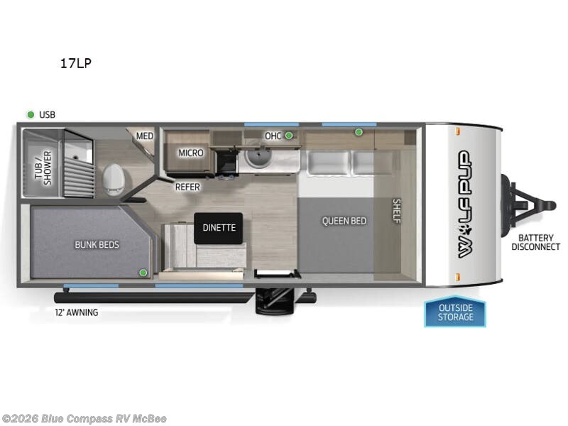 2026 Cherokee Wolf Pup 17LP by Forest River from Blue Compass RV McBee in McBee, South Carolina