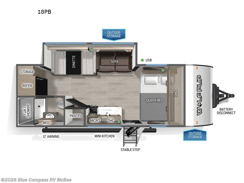 2026 Cherokee Wolf Pup 18PB by Forest River from Blue Compass RV McBee in McBee, South Carolina