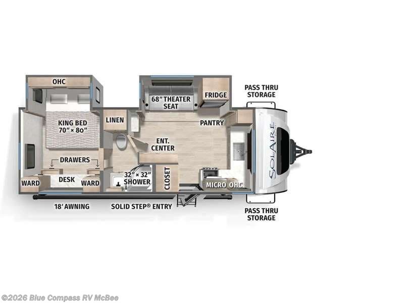 2026 Solaire 2300FKBS by Forest River from Blue Compass RV McBee in McBee, South Carolina