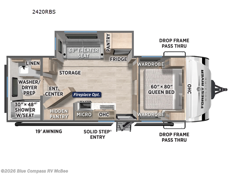 2026 Forest River Solaire 2420RBS - New Travel Trailer For Sale by Blue Compass RV McBee in McBee, South Carolina features Slideout
