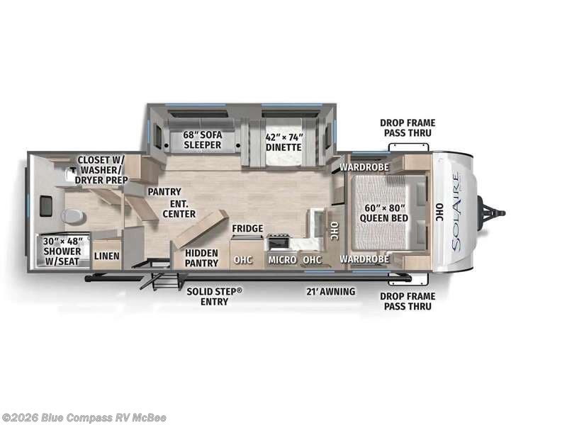 2026 Solaire 2580RBSS by Forest River from Blue Compass RV McBee in McBee, South Carolina