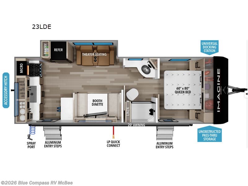 2026 Imagine XLS 23LDE by Grand Design from Blue Compass RV McBee in McBee, South Carolina
