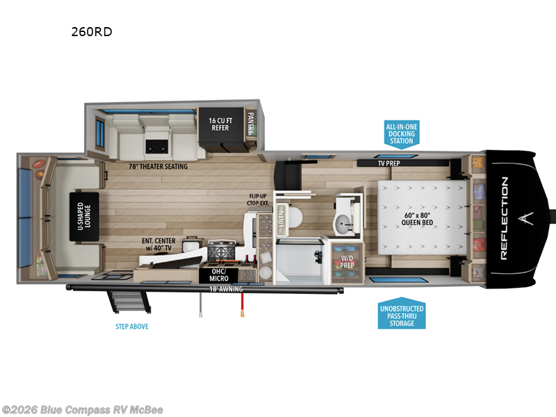 2026 Grand Design Reflection 150 Series 260RD - New Fifth Wheel For Sale by Blue Compass RV McBee in McBee, South Carolina features Slideout