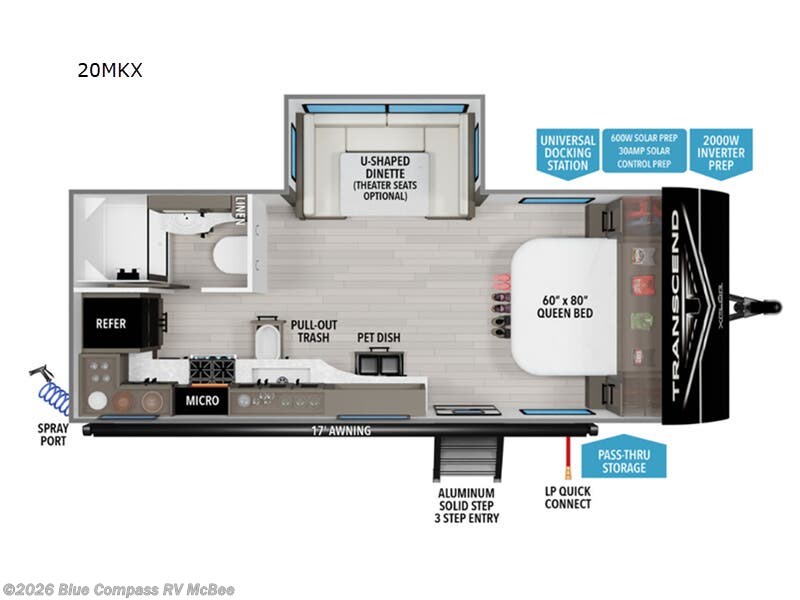 2026 Transcend Xplor 20MKX by Grand Design from Blue Compass RV McBee in McBee, South Carolina