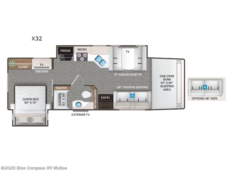 2026 Thor Motor Coach Magnitude Grand X32 - New Super C For Sale by Blue Compass RV McBee in McBee, South Carolina features Slideout