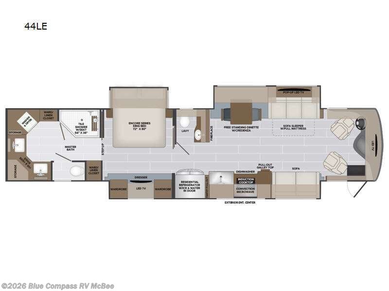 2023 Holiday Rambler Armada 44LE - Used Class A For Sale by Blue Compass RV McBee in McBee, South Carolina features Slideout