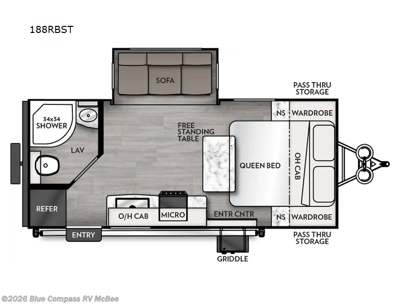2025 Coachmen Apex Ultra-Lite 188RBST - Used Travel Trailer For Sale by Blue Compass RV McBee in McBee, South Carolina features Slideout
