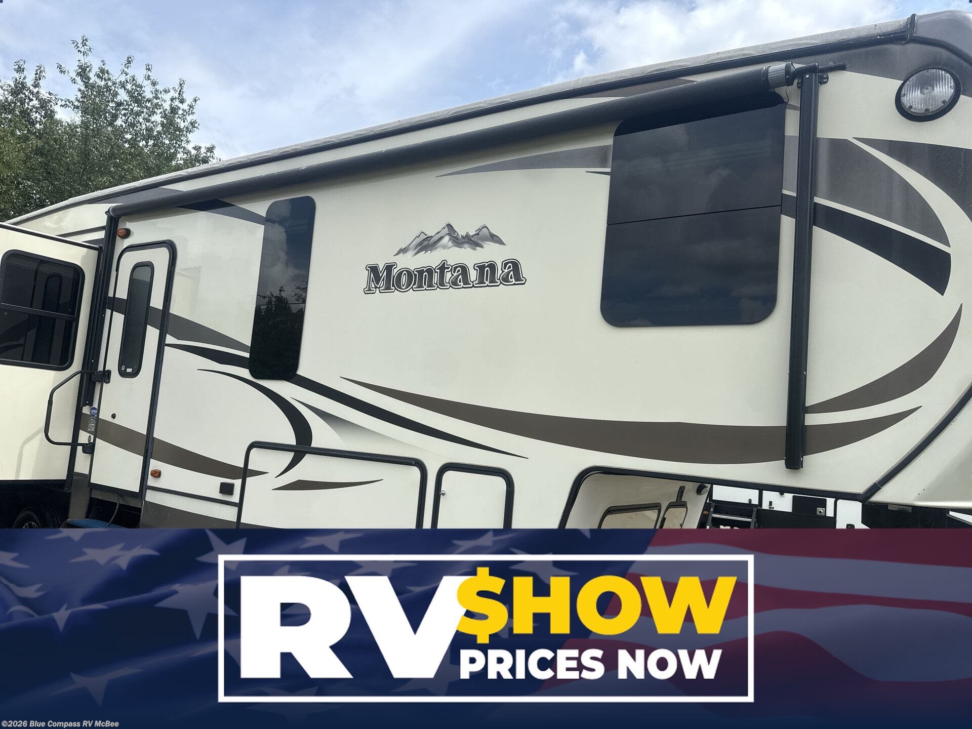 2015 Keystone Montana 3610 RL - Used Fifth Wheel For Sale by Blue Compass RV McBee in McBee, South Carolina features Slideout