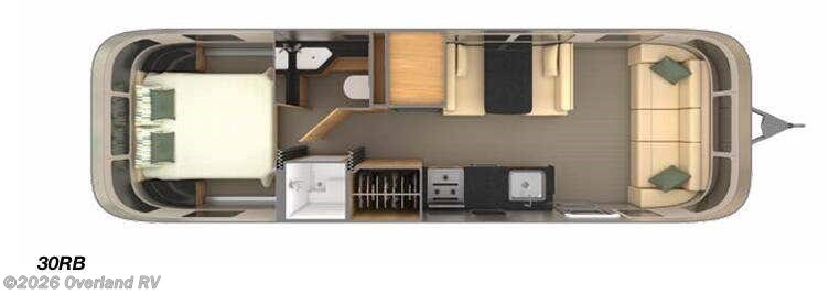 Floorplan of 2019 Airstream Classic 30RB