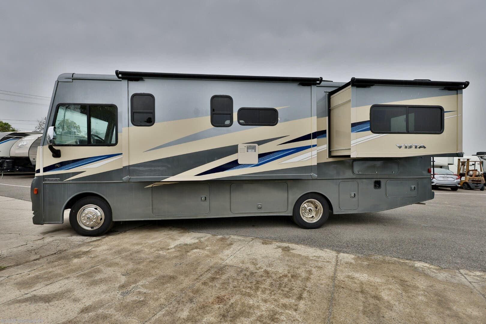 2022 Winnebago Vista 27P - Used Class A For Sale by Overland RV in Riverside, California features Smoke Detector, Water Heater, TV, Shower, Air Conditioning