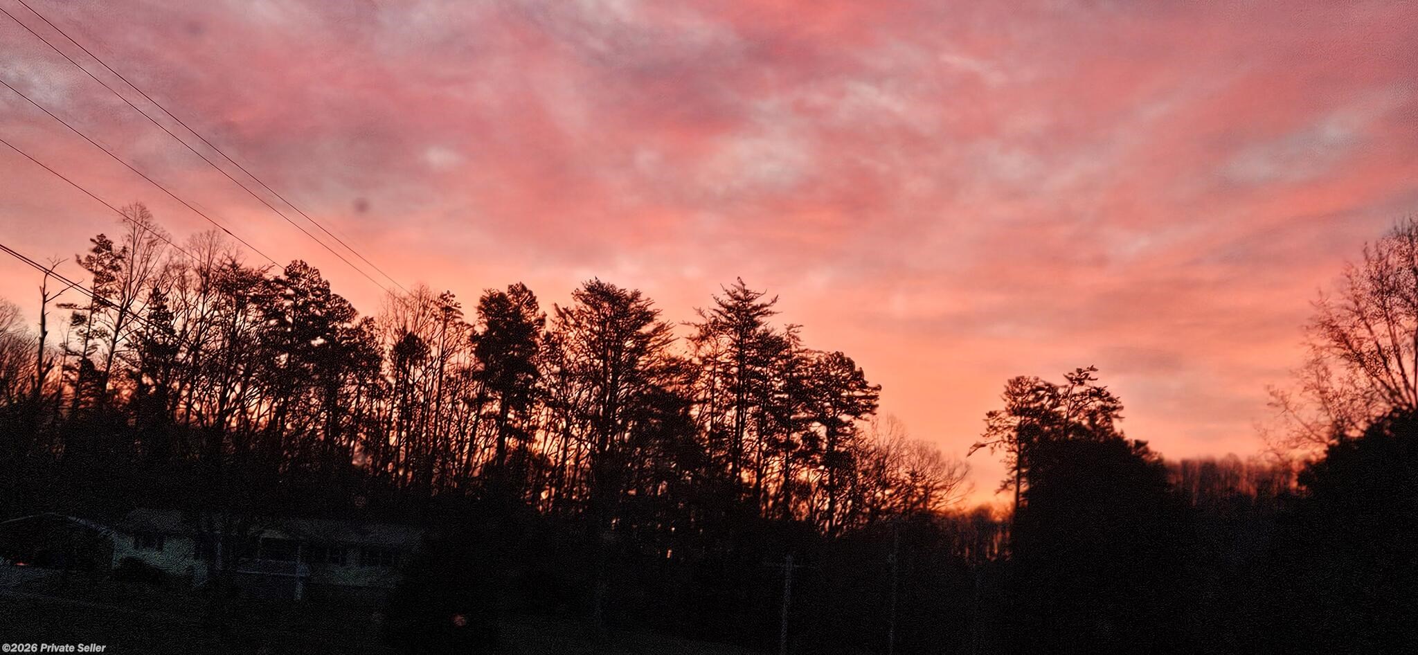 Sunset from the site. 