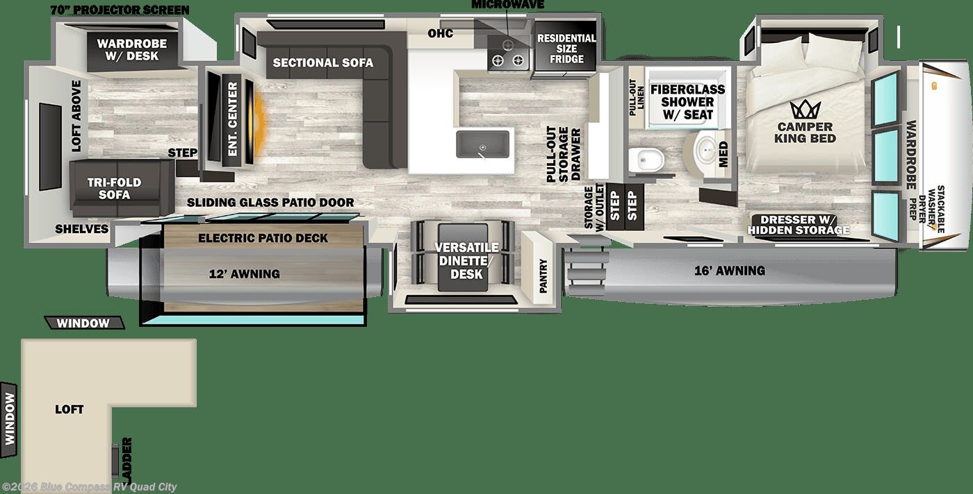 2027 Sabre 37RVMILES by Forest River from Blue Compass RV Quad City in Walcott, Iowa