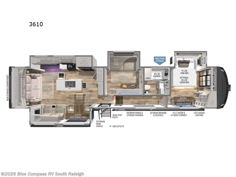 2025 Brinkley RV Model Z 3610 RV for Sale in Benson, NC 27504 T98926
