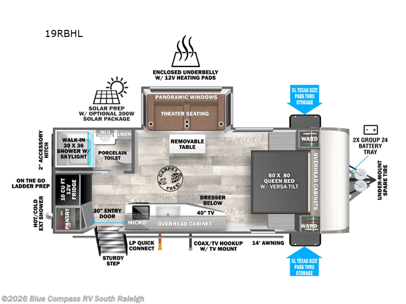 2022 Palomino River Ranch Salem Hemisphere Hyper-Lyte 392mb - Used Fifth Wheel For Sale by Blue Compass RV South Raleigh in Benson, North Carolina features Slideout