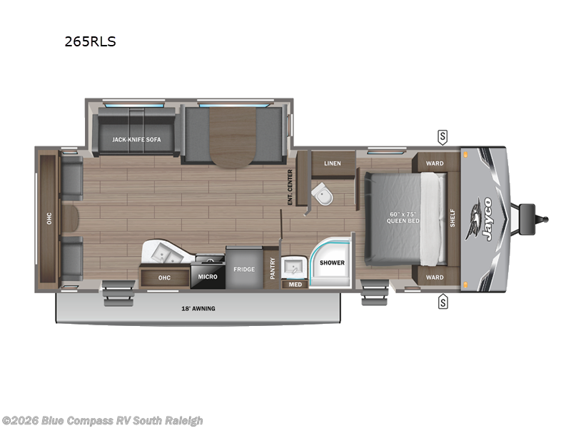 2023 Jayco Jay Flight 265rls Jayflight - Used Travel Trailer For Sale by Blue Compass RV South Raleigh in Benson, North Carolina features Slideout