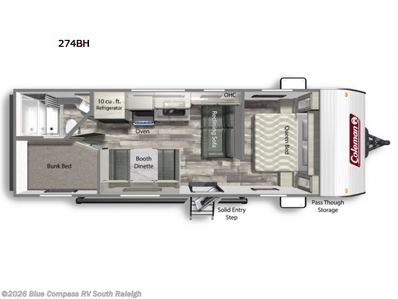 2023 Coleman Lantern LT Series 274BH - Used Travel Trailer For Sale by Blue Compass RV South Raleigh in Benson, North Carolina