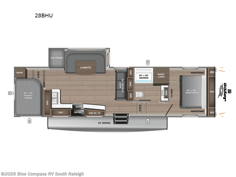 2026 Jayco Eagle SLE 28BHU - New Fifth Wheel For Sale by Blue Compass RV South Raleigh in Benson, North Carolina features Slideout