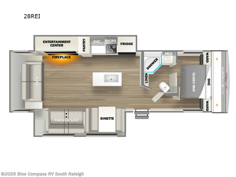 2024 Prime Time Avenger 28REI - Used Travel Trailer For Sale by Blue Compass RV South Raleigh in Benson, North Carolina features Slideout