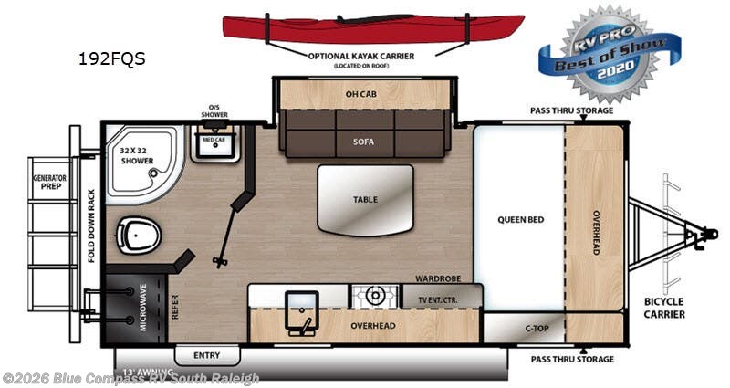 2020 Coachmen Catalina Expedition 192FQS - Used Travel Trailer For Sale by Blue Compass RV South Raleigh in Benson, North Carolina features Slideout