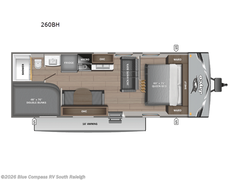 2027 Jayco Jay Flight SLX 260BH - New Travel Trailer For Sale by Blue Compass RV South Raleigh in Benson, North Carolina