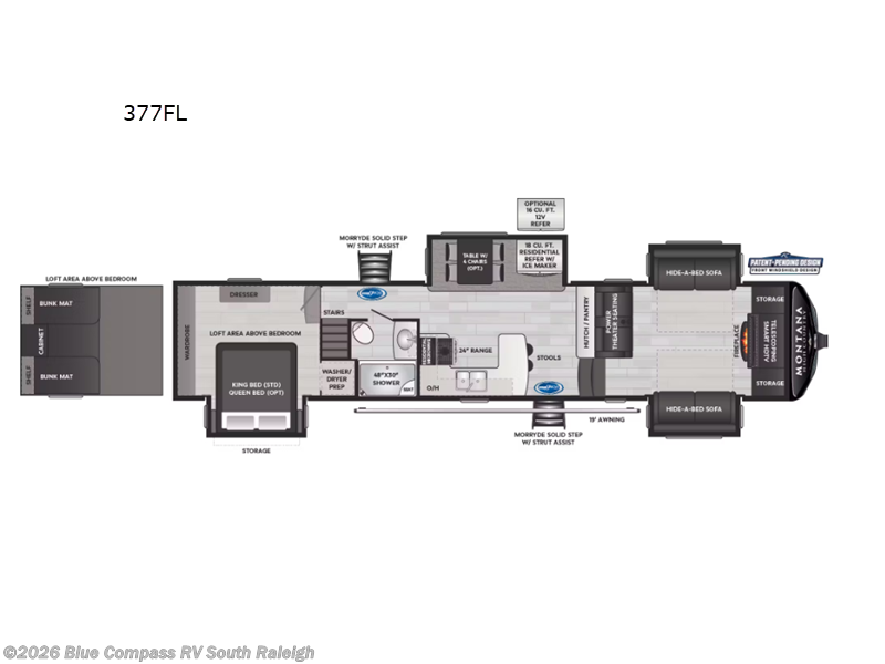 2024 Keystone Montana High Country 377FL - Used Fifth Wheel For Sale by Blue Compass RV South Raleigh in Benson, North Carolina features Slideout