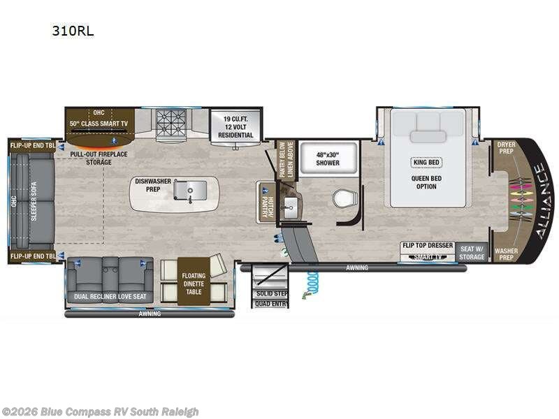 2023 Alliance RV Paradigm 310RL - Used Fifth Wheel For Sale by Blue Compass RV South Raleigh in Benson, North Carolina features Slideout