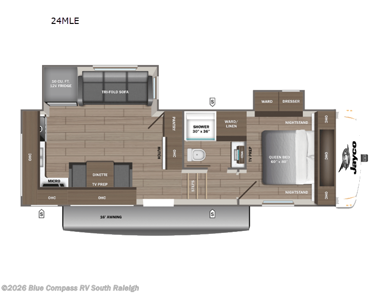 2027 Jayco Eagle SLE 24MLE - New Fifth Wheel For Sale by Blue Compass RV South Raleigh in Benson, North Carolina features Slideout