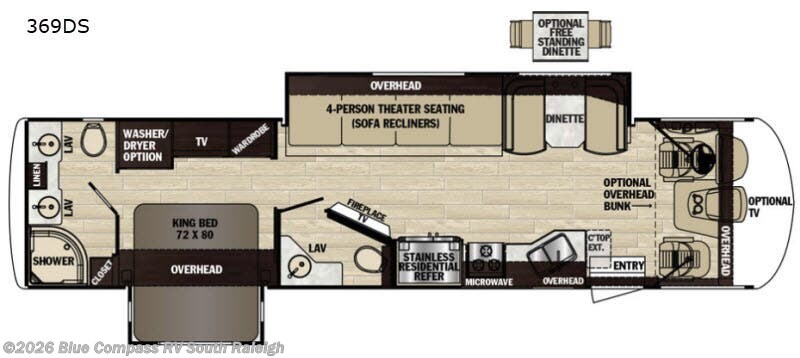2019 Forest River Georgetown XL 369DS - Used Class A For Sale by Blue Compass RV South Raleigh in Benson, North Carolina features Slideout