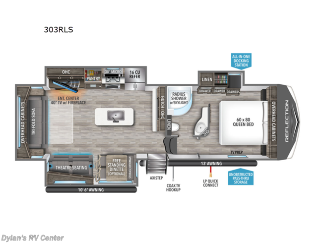 2023 Grand Design Reflection 303RLS - Used Fifth Wheel For Sale by Dylans RV Center in Sewell, New Jersey