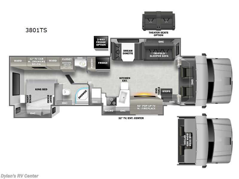 2025 Dynamax Corp Dynaquest XL 3801TS - New Super C For Sale by Campers Inn RV Signature Collection in Sewell, New Jersey features Slideout