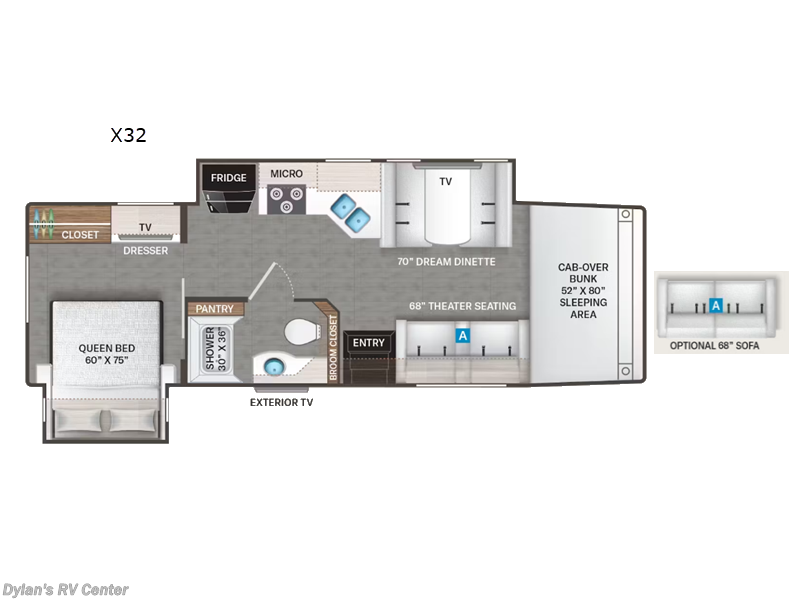 2026 Thor Motor Coach Magnitude Grand X32 - New Super C For Sale by Campers Inn RV Signature Collection in Sewell, New Jersey features Slideout