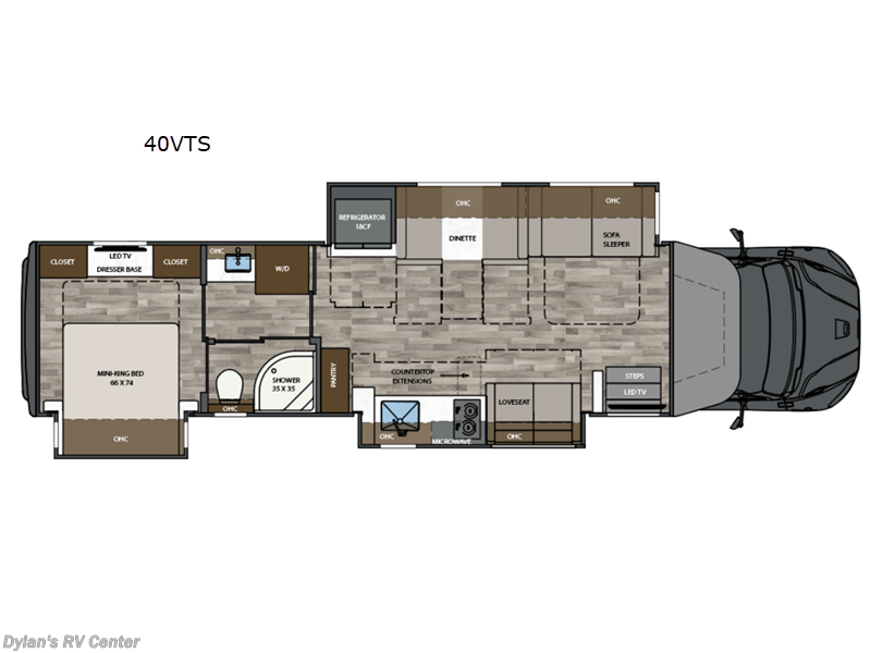 2026 Renegade RV Verona 40VTS - New Super C For Sale by Campers Inn RV Signature Collection in Sewell, New Jersey features Slideout