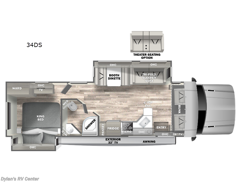 2023 Dynamax Corp Isata 5 34DS - Used Super C For Sale by Campers Inn RV Signature Collection in Sewell, New Jersey features Slideout